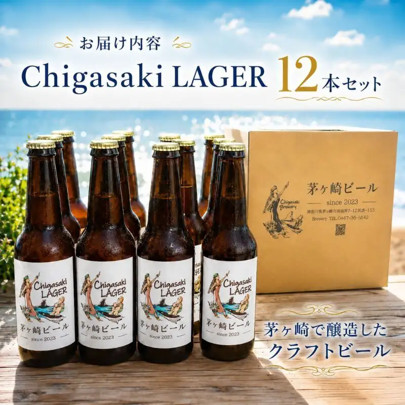 クラフトビール 茅ヶ崎ビール ラガー 瓶入り クラフトビール【12本セット】