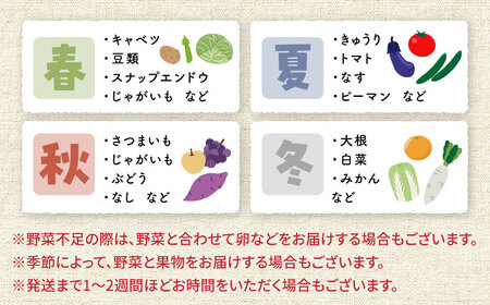 【 全6回定期便/偶数月】農家自慢 季節の野菜セット（7～10品目） / 詰め合わせ 野菜 やさい 野菜セット 野菜詰め合わせ 旬 春野菜 夏野菜 秋野菜 野菜定期便 / 大村市 /  産直松吉[ACZC002]