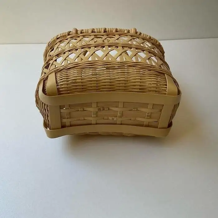 竹聲館　縄目差しバスケット　プチ