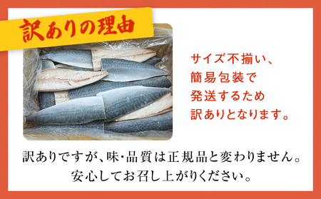 訳あり 寒さば フィーレ 無塩 1.5kg 切身 冷凍 サバ