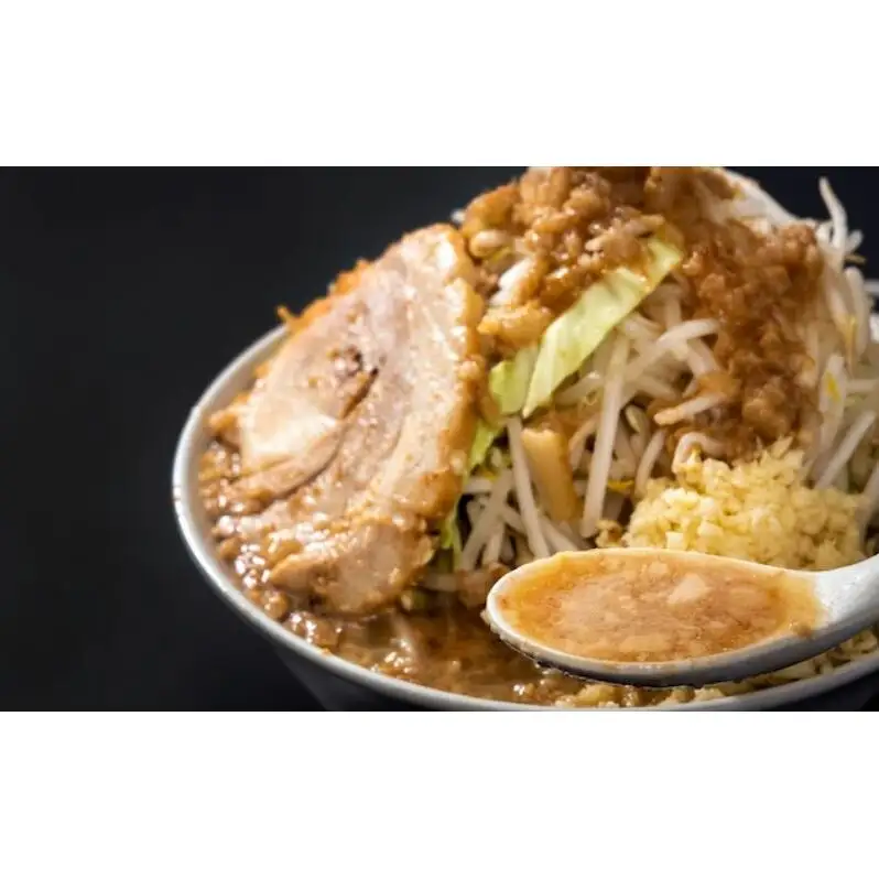ラーメン・G-しお：4食セット（各2食）お取り寄せ 「二郎系 ラーメン」 醤油とんこつ 塩とんこつ 麺類 豚 旨味 濃厚スープ 平打ち 太麺 絶妙 バランス 溶き卵 コク おじや 冷凍 トッピング ボリューム 