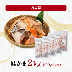 訳あり 鮭 カマ 約2kg (500g×4袋) 海産物 海鮮 魚介 魚介類 さけ しゃけ 焼き魚 FISH ごはん 夕飯 おかず おつまみ 晩酌 米 丼 大船渡