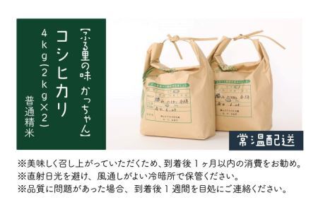 令和6年産 コシヒカリ4kg [A-020015]