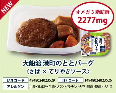 【スピード発送】 大船渡港町のととバーグ 2種セット (デミグラス・てりやきソース) 10個セット ハンバーグ 