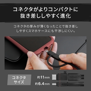 Owltech 3in1ケーブル ブラック ケーブル 2m