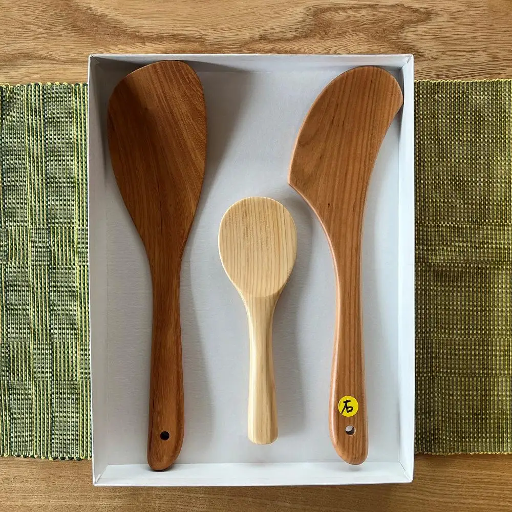 【ゆふいん・アトリエとき】＜右利き用＞調理器具（ヘラ・ターナー・しゃもじ）3点セット