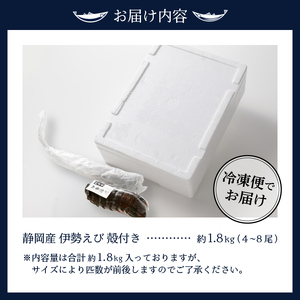 伊勢海老 お造りセットC 約1.8kg（お刺身用に加工済） (b100-073)