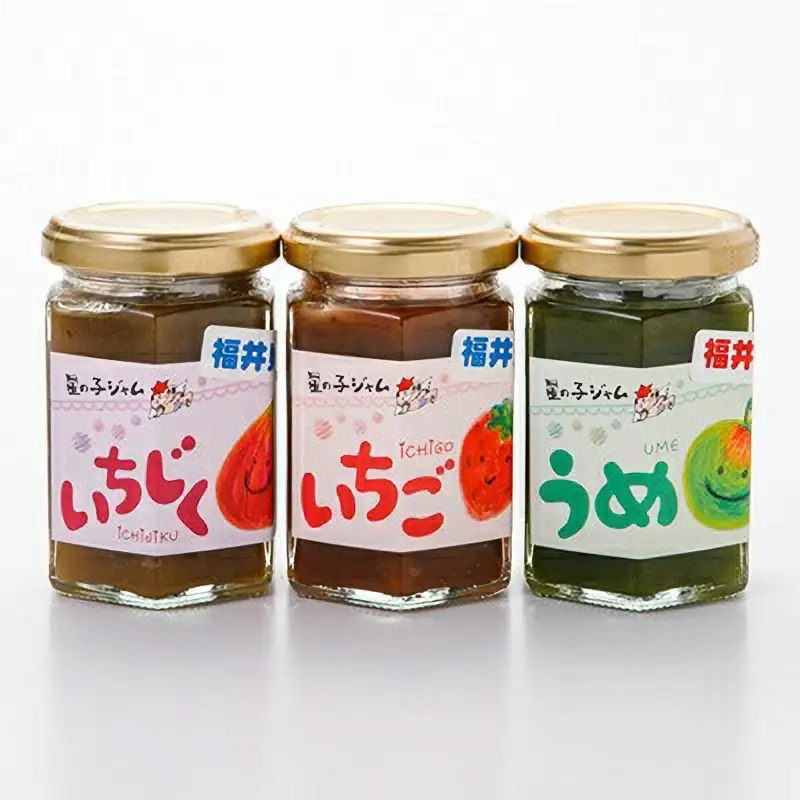【福井県産】フルーツを使った ジャム 3種 計12個セット（梅ジャム4個 苺ジャム4個 いちじくジャム4個） [m03-b008]
