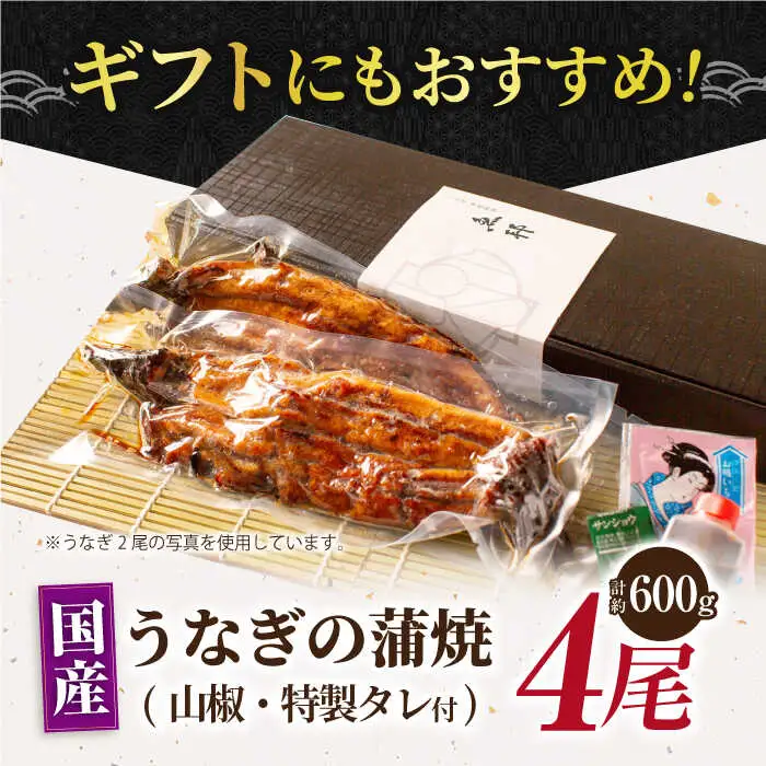 うなぎ蒲焼 4尾  [AVBH007]ウナギ鰻