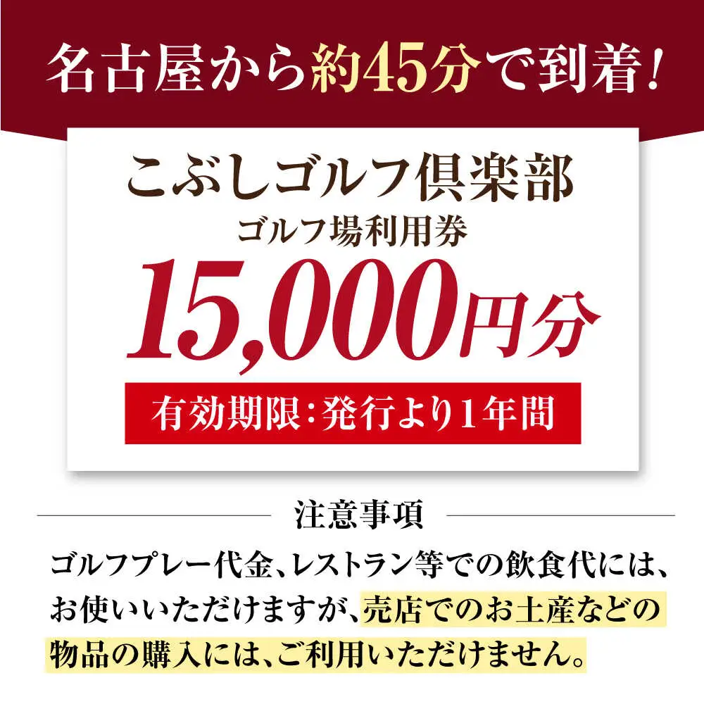 ゴルフ場 利用券 15,000円分 [AVAO005]ゴルフ場