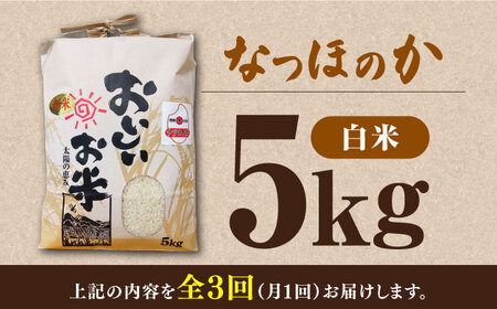 【全3回定期便】対馬産 なつほのか 5kg [WCQ001]白米 米 お米 ご飯 ごはん 5kg 5キロ 贈答用 定期便  