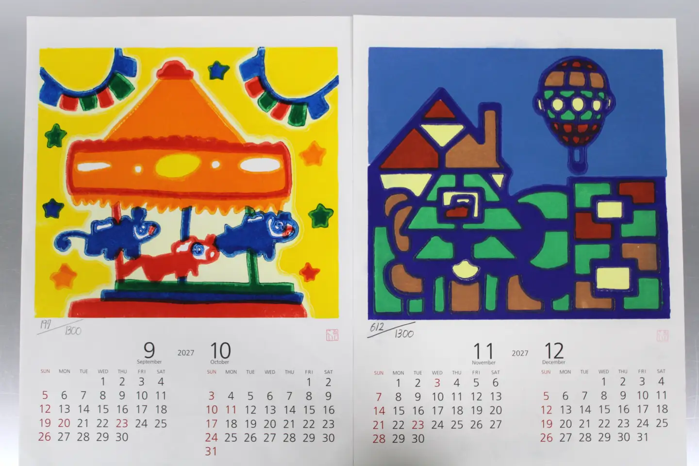木版画カレンダー ※2026年8月～発送 | _FG01