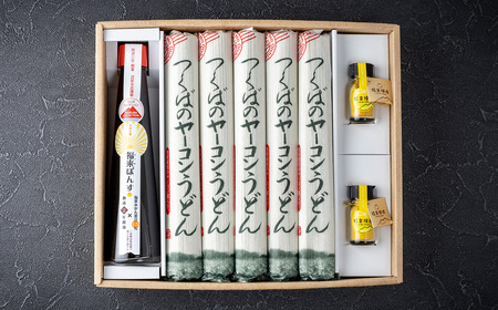 つくばのヤーコンうどん・福来陳皮・福来ぽんすの詰合せ │ うどん