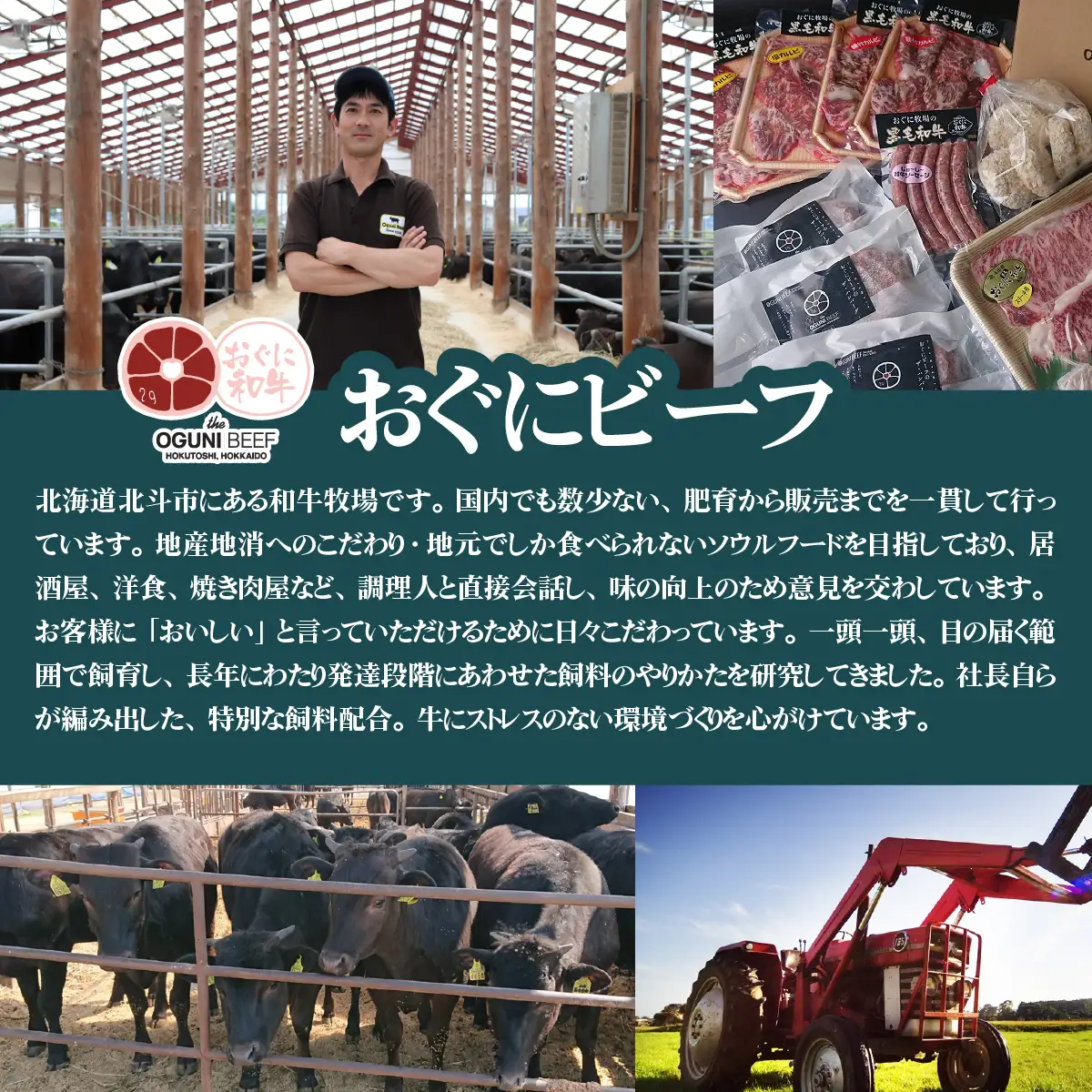 北海道産 黒毛和牛 おぐにビーフ 牧場直送 リブロース すき焼き用 500g HOKQ001 | リブロース