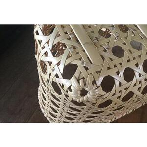 竹八つ目買い物かご大　２４ｃｍ×４０ｃｍ×２７ｃｍ　※受注生産につき、発送までに最大2ヶ月程かかる場合あり ｜ 竹工芸 伝統工芸品 日用品 雑貨 栃木県 大田原市