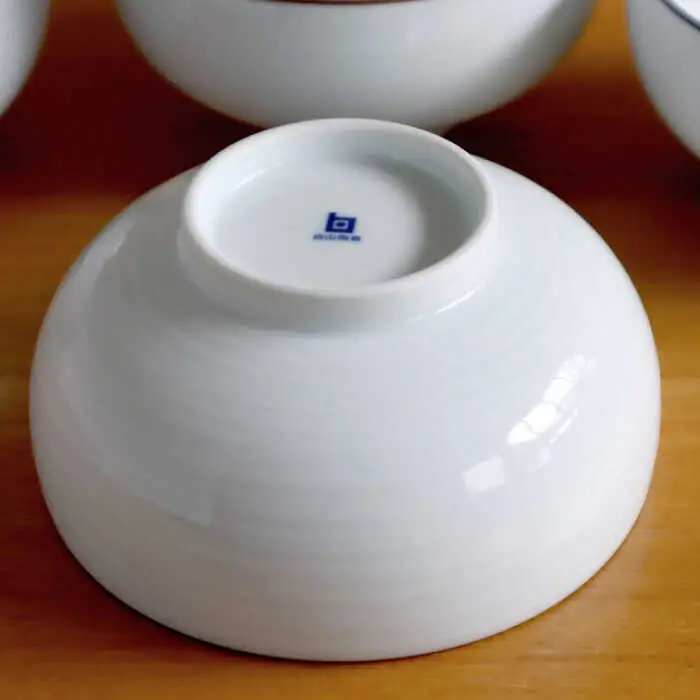 【白山陶器】【定番のシリーズ】白磁千段 汁碗 5枚セット【波佐見焼】[TA172]
