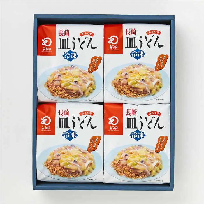 【具材付き】長崎皿うどん　4人前　贈答用＜みろく屋＞[QBP053]
