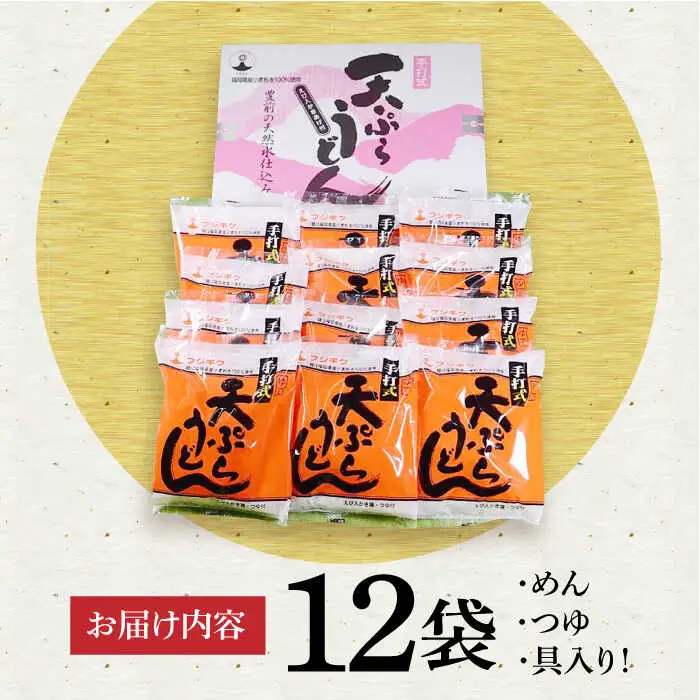 エビ風味天ぷらうどん 12食 VAI010