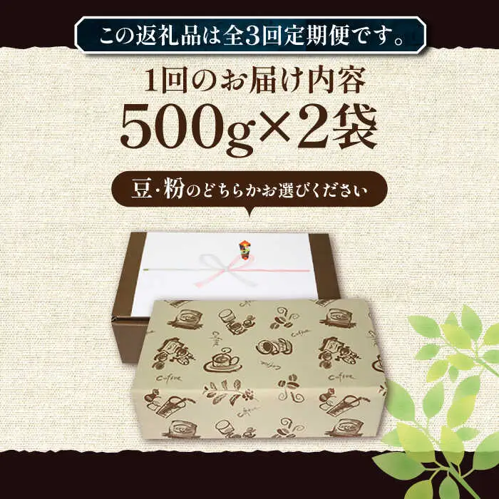 【全3回定期便】【ギフト用】豊前 レトロ ブレンド コーヒー ( 中煎り ) [VAS164]珈琲 コーヒー 