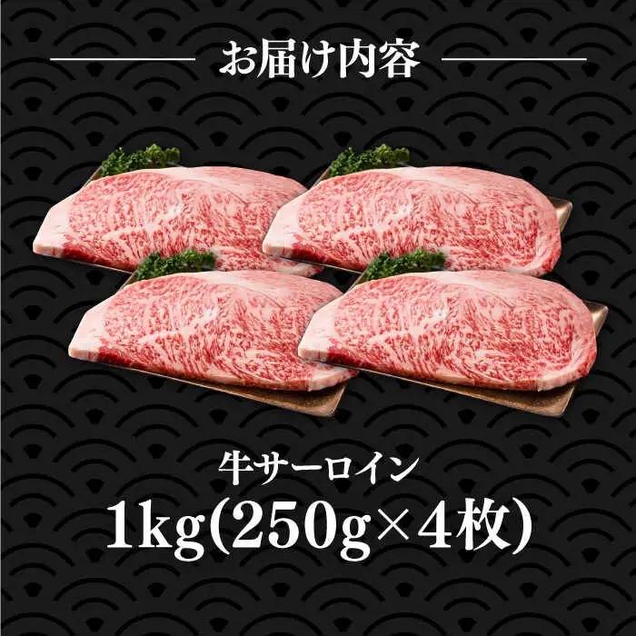 博多和牛 サーロインステーキ 250g×4枚 [VBB010] サーロインステーキ