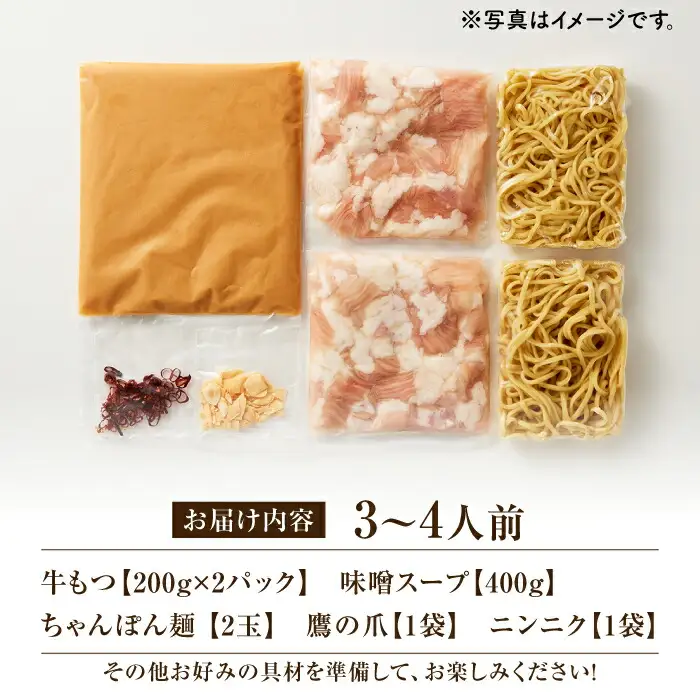 博多 味噌もつ鍋 3-4人前 [VBB030] もつなべ モツナベ