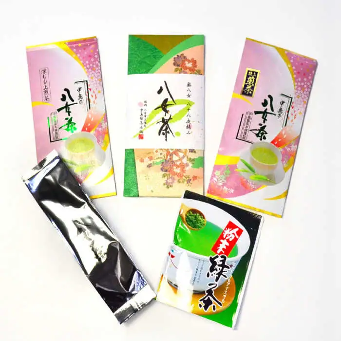 福岡銘茶八女茶 特選セット5種 合計550g 老舗製茶店の逸品[VCL030]