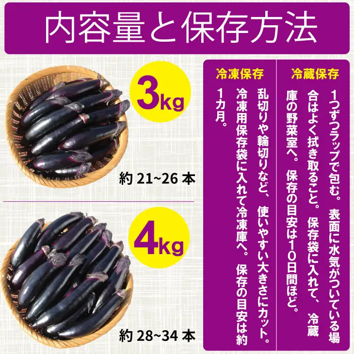 【先行予約】小城市産 筑陽ナス 3kg 朝採れ 新鮮 ハウス栽培 茄子 A080-041