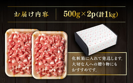 糸島豚 ロース 切り落とし 1kg 糸島市 / ヒサダヤフーズ　豚肉 豚 [AIA065]
