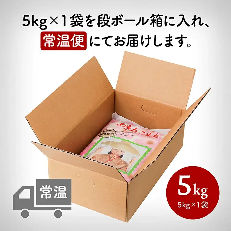 《5営業日以内発送》令和7年産 潟上市産あきたこまち（精米）5kg（5kg×1）【鐙惣米穀店】