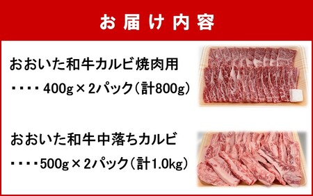 【A4～A5等級】おおいた和牛カルビダブルセット計1.8kg_2382R