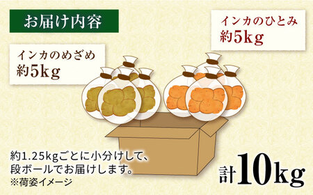 糸島育ちのジャガイモ 2種食べ比べ インカのめざめ インカのひとみ 各5kg・計10kg  糸島市 / 糸島ボンテール農園 [ACO014]