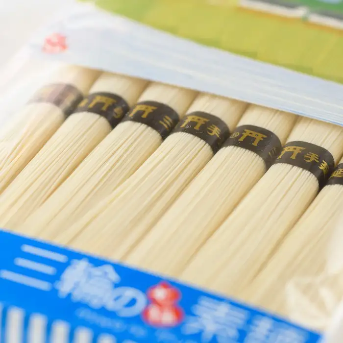 AG-36.【つるッと愛でたい】三輪の七福素麺「幸せ」5個セット