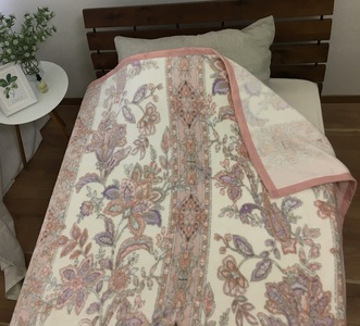 洗える 綿毛布 (綿ニューマイヤー毛布) シングル ピンク 1枚 81712PI [4725]