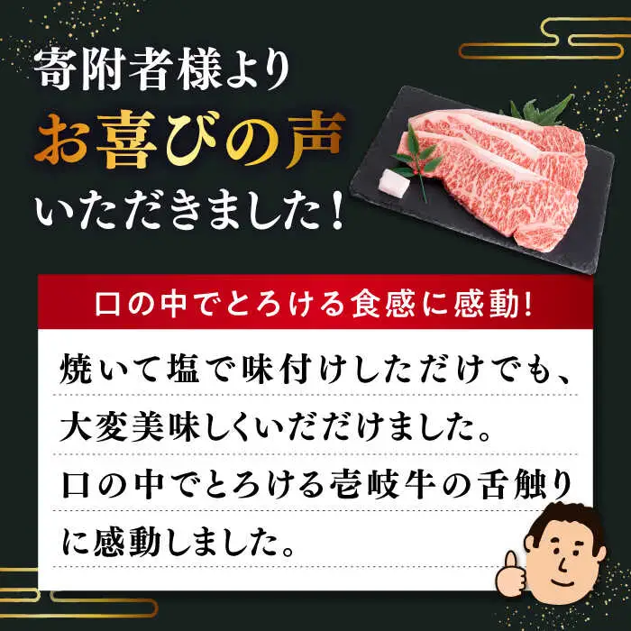 【全2回定期便】特選 壱岐牛 サーロインステーキ 200g×3枚 (計600g) [JDD037]