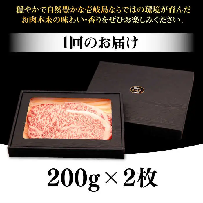 【全2回定期便】 壱岐牛 サーロインステーキ 400g（200g×2枚）《壱岐市》【株式会社イチヤマ】 肉 牛肉 サーロイン ステーキ 焼肉 BBQ [JFE108]