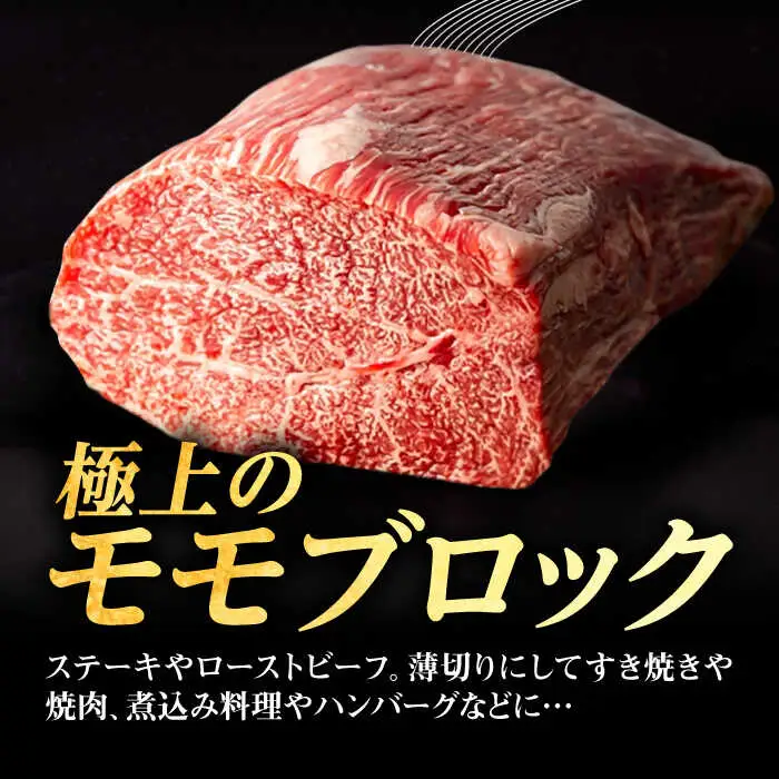 【全2回定期便】 壱岐牛 モモブロック 500g《壱岐市》【株式会社イチヤマ】 肉 牛肉 モモ ブロック ステーキ BBQ [JFE114]
