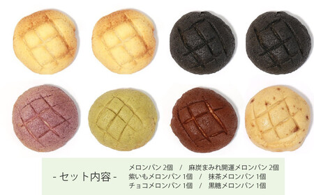 メロンパン 6種 食べ比べ 合計8個 冷凍
