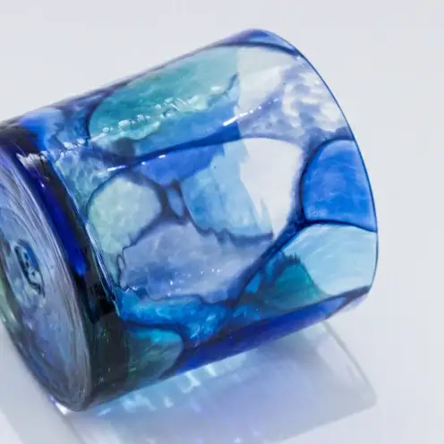 【RYUKYU GLASS WORKS 海風】ステンドロック（BLUE）