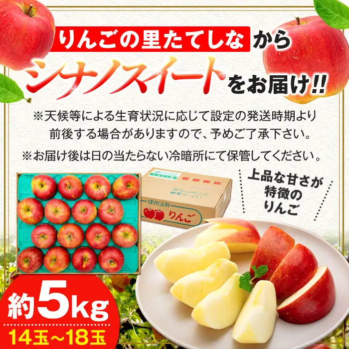 シナノスイート(約5㎏、優14～18玉)　