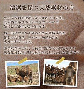 キャメル毛布 シングルサイズ [4997]