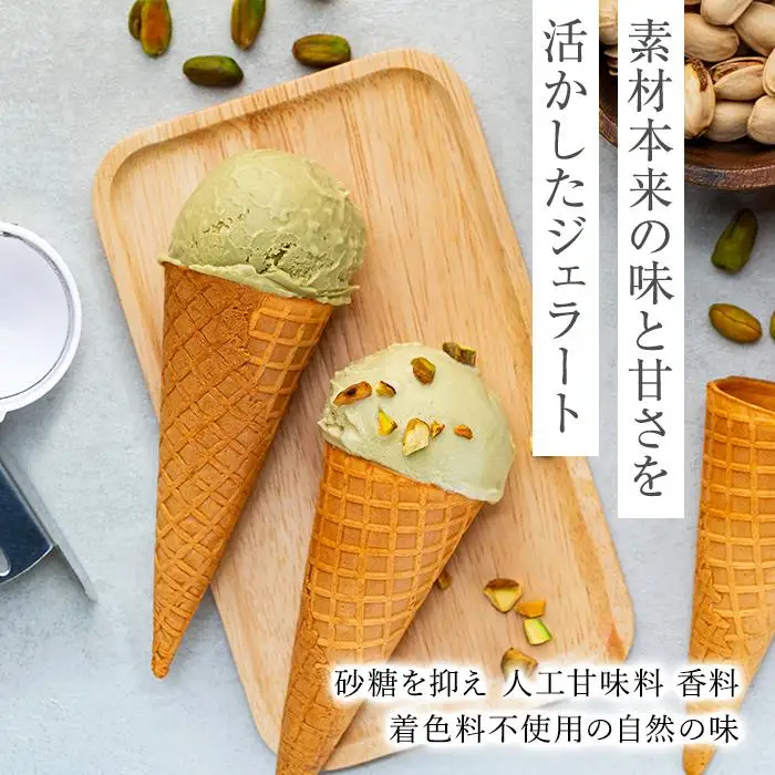 【数量限定】ジェラート 食べ比べ シチリア産 ピスタチオ 豆乳ピスタチオ（500ml×2種 ）