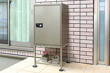 簡単設置 非常開錠機能付き宅配ボックス 102cm 屋外 完成品 防水 宅配box [グリーンライフ]