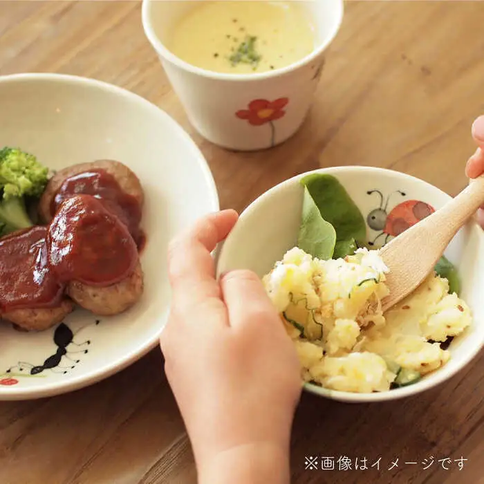 【波佐見焼】こども用食器 3点セット(虫) 【studio wani】[MB47]