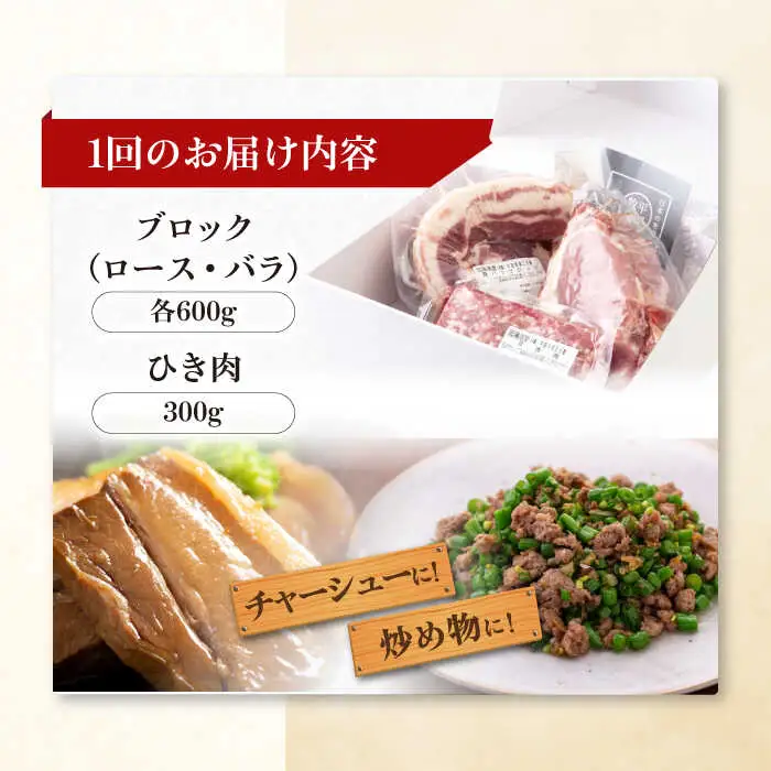 【全2回定期便】平田牧場 3種 セット 豚肉 詰め合わせ セット [AJAP046]