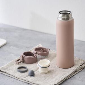 水筒　ステンレス　ケータイ　ボトル　ワンタッチ　５００ｍｌ　SKB-O500　ピンク