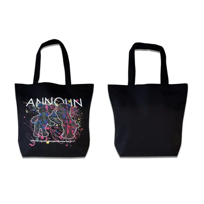 ［ANNOUN］Painting Bear トートバッグ2個セット | かばん カバン 鞄 アパレルブランド 絵画 アート コラボレーション アンノウン 福祉 就労支援 就労継続支援B型事業所 アトリエ・アンノウン 埼玉県 越谷市