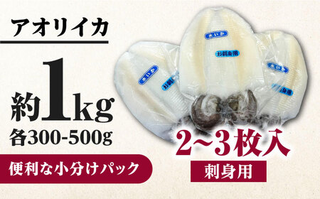 イカの王様！ アオリイカ 刺身用 約1kg（2ー3枚入）  高級 肉厚 水いか 新鮮 海鮮 冷凍配送  [WCS004]
