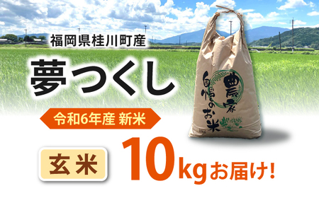 【先行受付】【11月以降順次発送】令和6年度産 福岡県桂川町産夢つくし 玄米10kg 桂川町/一般社団法人地域商社いいバイ桂川 [ADBB005] 夢つくし 福岡 玄米 米 コメ 米 おにぎり 