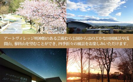 アートヴィレッジ明神館 展望風呂付部屋１名様宿泊券 -右岸ワインプラン（ヴィラデストワイナリー）-　