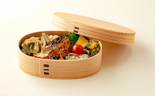 【大館曲げわっぱ】こばん弁当箱（大）　215P6005【 りょうび庵】